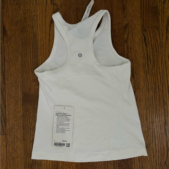 Lululemon Align White Tank Top NWT - Picture 6 of 7